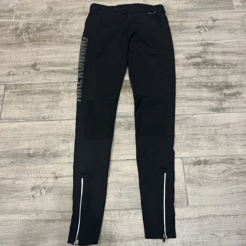 Nike Running Women's‎ Running Athletic Pants Black Zip Ankle Size XS 829130-010